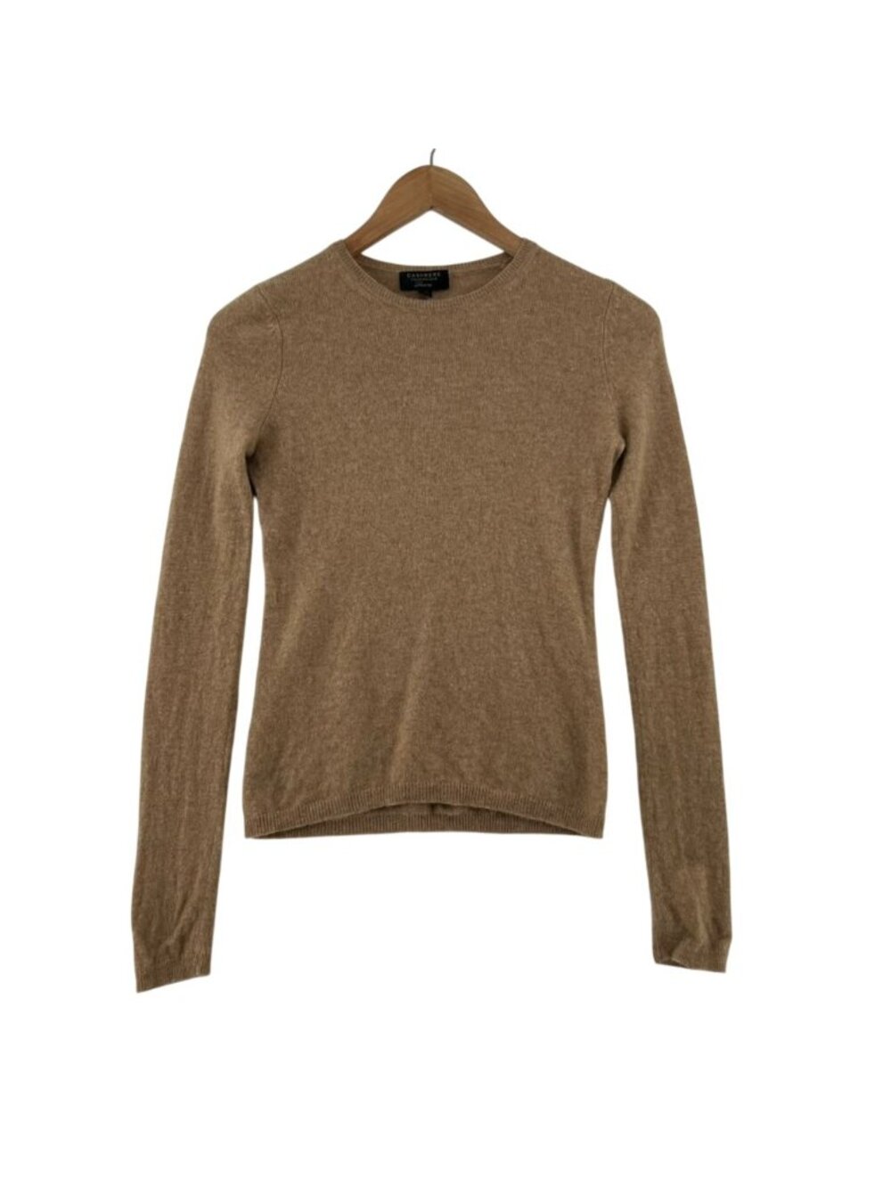 Charter Club Luxury Sweater Women's XS Brown 100% Cashmere Crewneck Pullover